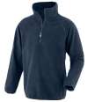 RS905B R905J Result Recycled Kids Zip Neck Micro Fleece Navy colour image